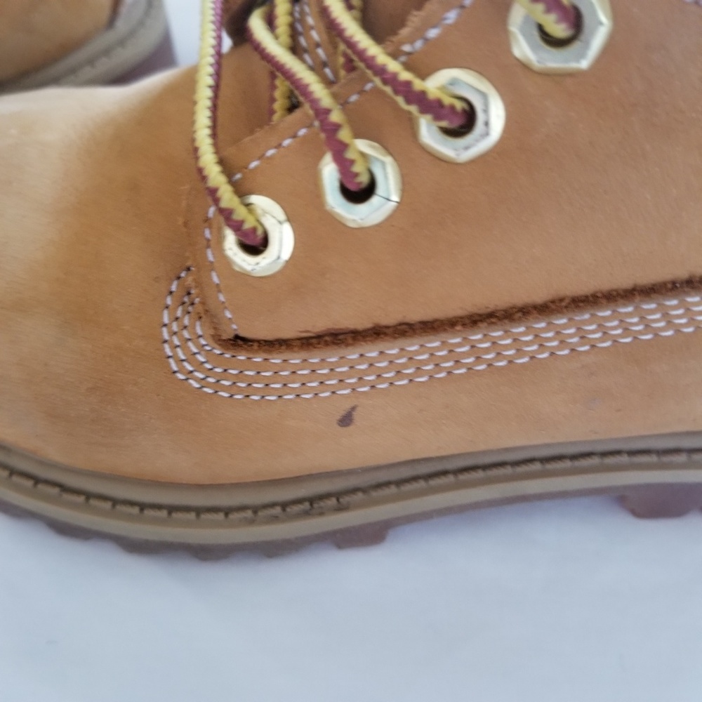 Timberland 6" DoubleWheat Nubuck Junior Youth Boot - Picture 3 of 6